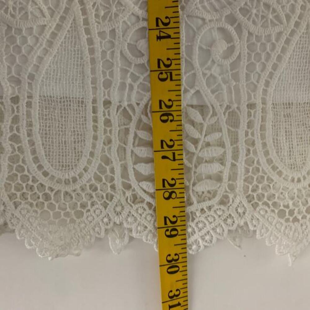 CHICO'S Blouse Embroidered‎ Lace Cutout V-Neck Quarter Sleeve Boho Cottagecore - Picture 14 of 14